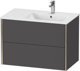 DURAVIT XViu Waschtischunterbau wandhängend 810 mm, 2 Schubkästen, weiß matt