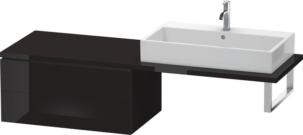 Duravit L-Cube Unterschrank für Konsole 820 mm, 2 Schubkästen, Weiß Matt