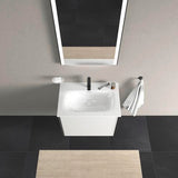 DURAVIT Viu Möbelwaschtisch 730 mm Weiß mit Überlauf und Hahnlochbank