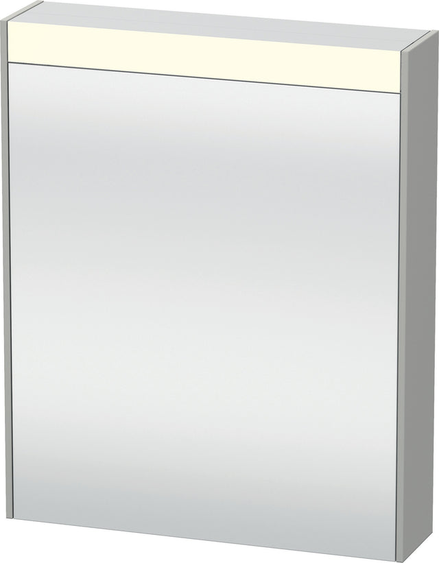 DURAVIT Brioso Spiegelschrank 700 mm betongrau matt mit LED-Beleuchtung und Steckdose