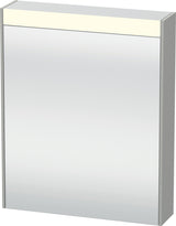 DURAVIT Brioso Spiegelschrank 620 mm graphit matt – 1 Tür links, LED-Beleuchtung, Steckdose