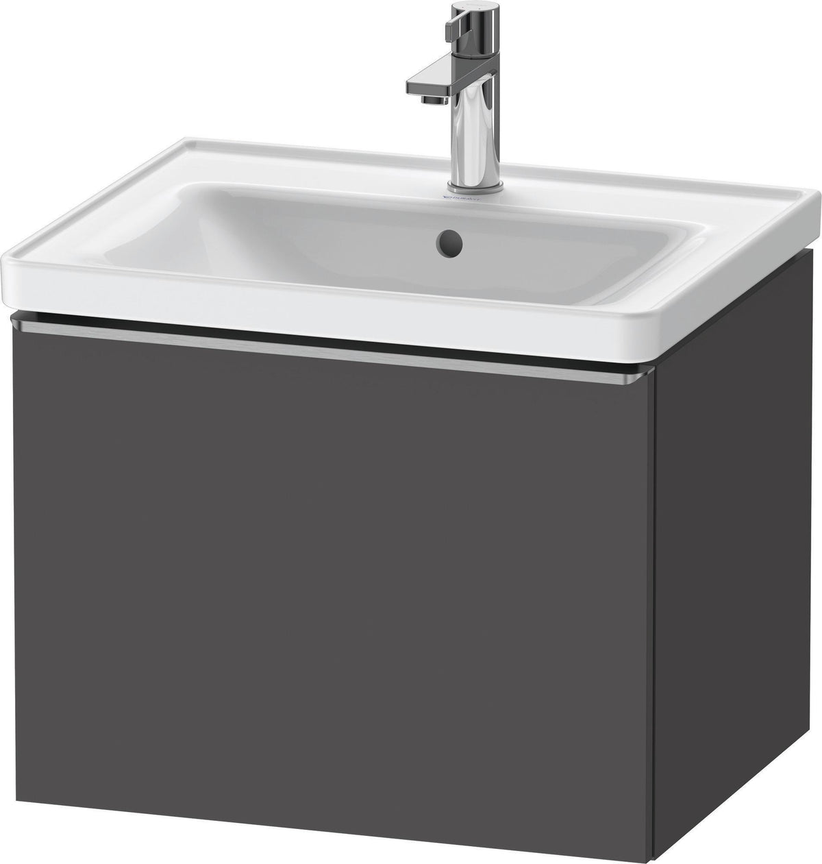 DURAVIT D-Neo Waschtischunterbau 584 mm betongrau matt mit 1 Auszug und Soft-Close