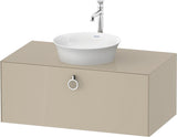 Duravit White Tulip Waschtischunterbau 1000 mm, 1 Auszug, Wandmontage, Nussbaum/Taupe