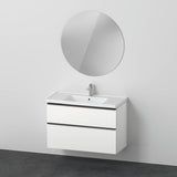 Duravit D-Neo Möbel-Set wandhängend 1000x480mm mit Waschtisch, Unterbau, Spiegel – Graphit