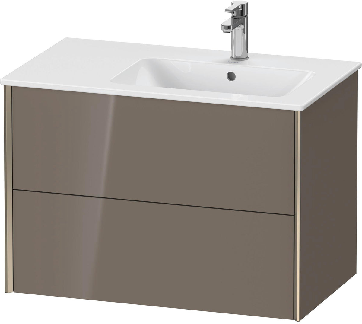 DURAVIT XViu Waschtischunterbau wandhängend 810 mm, 2 Schubkästen, weiß matt