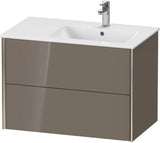 DURAVIT XViu Waschtischunterbau wandhängend 810 mm, 2 Schubkästen, weiß matt
