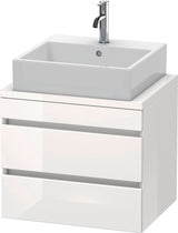 DURAVIT DuraStyle Konsolenunterschrank 600 mm betongrau matt mit 2 Schubkästen und Soft-Close