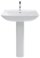 Duravit Waschtisch ME by Starck 650 mm Weiß Seidenmatt mit Überlauf und Hahnlochbank