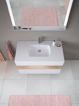 DURAVIT Qatego Einbauwaschtisch mit Konsolenwaschtischunterbau 1000 mm, 1 Auszug, antibakteriell