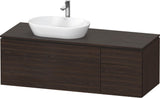 Duravit L-Cube Waschtischunterbau 1420 mm Taupe supermatt mit Tip-On Technik