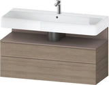 Duravit Qatego Waschtischunterbau 1190 mm Eiche Terra Matt mit Tip-On Technik