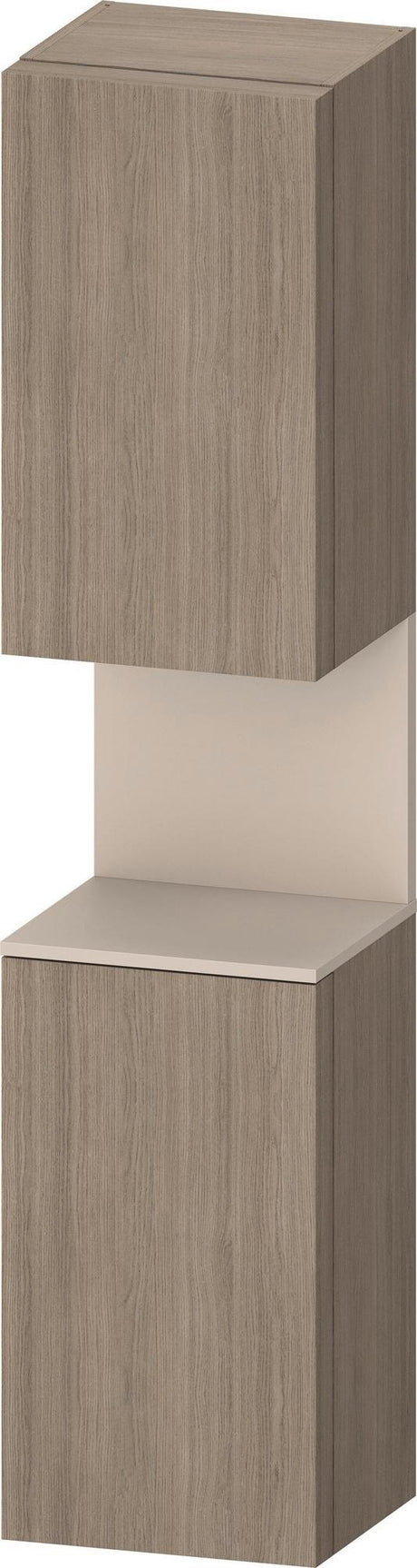 DURAVIT Qatego Hochschrank 400x360x1760 mm, 2 Türen, Weiß Hochglanz