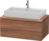 DURAVIT L-Cube Konsolenwaschtischunterbau 920 mm, 2 Schubkästen, Betongrau Matt, wandhängend