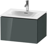 Duravit L-Cube Waschtischunterbau 620 mm weiß matt, 1 Auszug, wandhängend, Tip-On