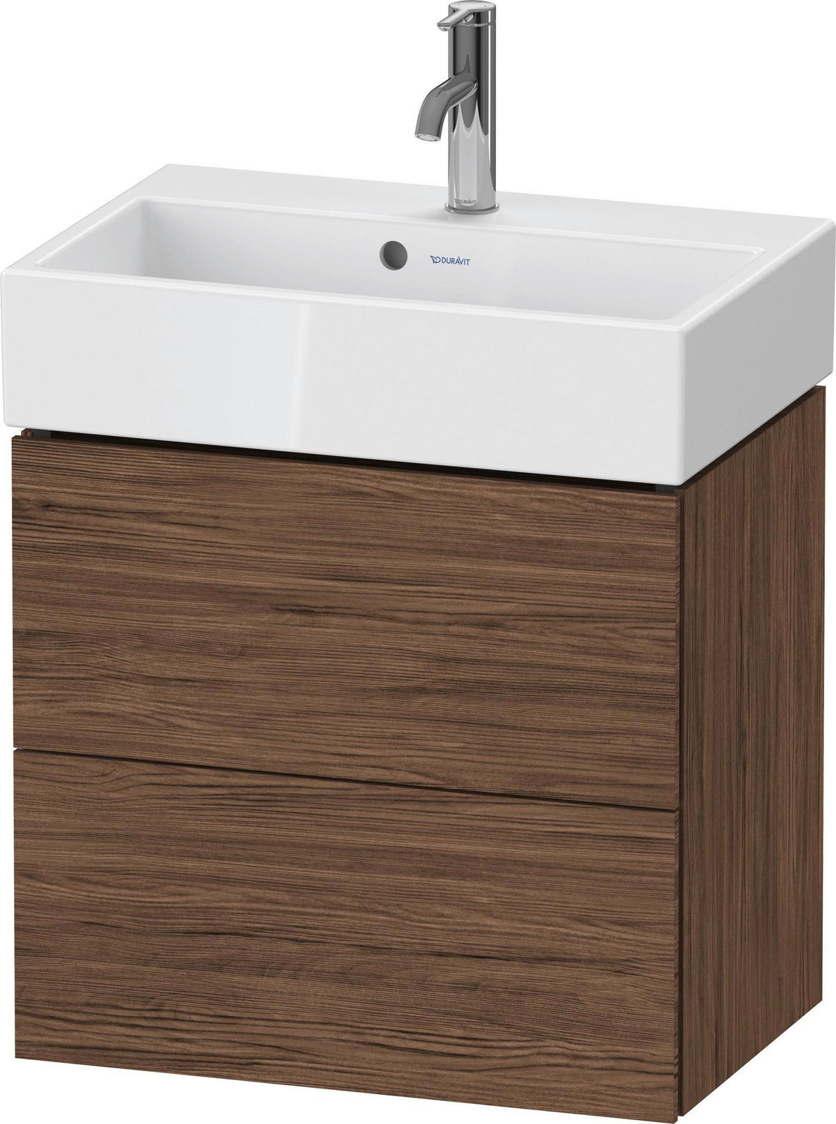 DURAVIT L-Cube Waschtischunterbau wandhängend, 2 Schubkästen, Weiß Matt, 584 mm