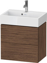 DURAVIT L-Cube Waschtischunterbau wandhängend, 2 Schubkästen, Weiß Matt, 584 mm