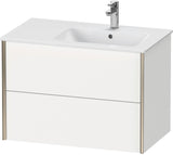 DURAVIT XViu Waschtischunterbau wandhängend 810 mm, 2 Schubkästen, weiß matt