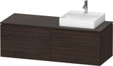 DURAVIT L-Cube Waschtischunterbau 1420 mm Taupe supermatt mit Tip-on und Soft-Close