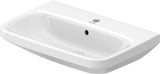 DURAVIT DuraStyle Waschtisch 650 mm mit Überlauf, 1 Hahnloch, wandhängend, weiß