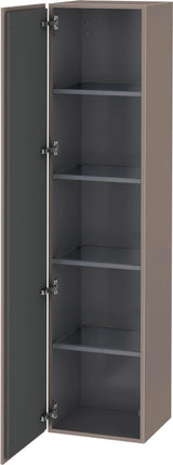 Duravit L-Cube Hochschrank 363x400x1760mm, 1 Tür links, Leinen – Wandhängend mit Soft-Close