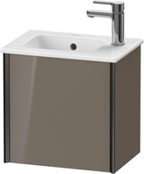 DURAVIT XViu Waschtischunterbau wandhängend 410 mm, 1 Tür rechts, dolomiti grey hochglanz