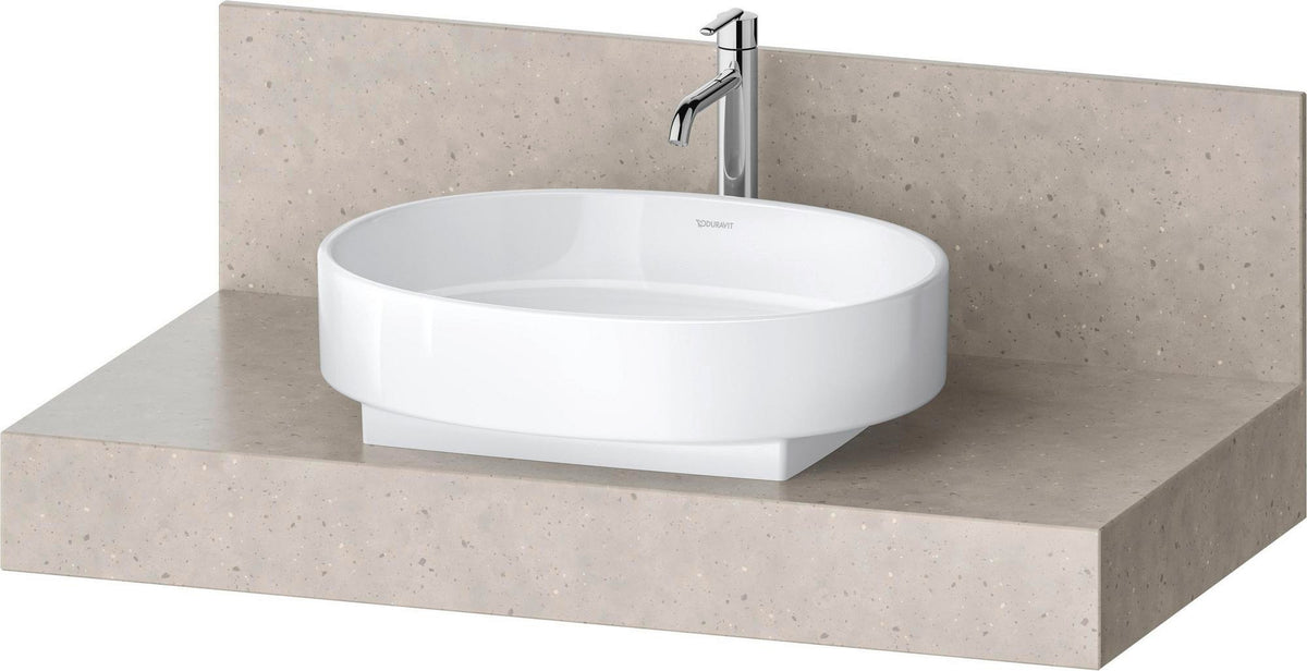 DURAVIT Balcoon Konsole 1000x550mm mit Ausschnitt mittig, Lava Struktur – Badmöbel