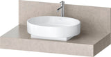 DURAVIT Balcoon Konsole 1000x550mm mit Ausschnitt mittig, Lava Struktur – Badmöbel