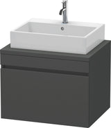 Duravit DuraStyle Konsolenwaschtischunterbau 700 mm betongrau matt mit 1 Auszug und Soft-Close