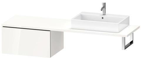 Duravit L-Cube Unterschrank 720 mm taupe supermatt mit Auszug und Dämpfung