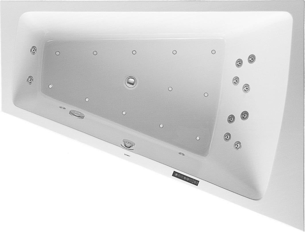 DURAVIT Paiova Whirlwanne 1800x1400 mm Weiß Einbau Ecke rechts Combi L