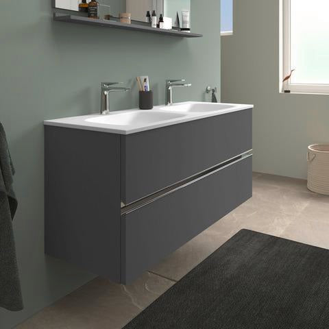 DURAVIT Sivida Spiegelablage 1200 mm in Chrom/Weiß Hochglanz – Ablage mit Befestigungsmaterial