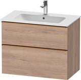 Duravit D-Neo Waschtischunterbau 810 mm betongrau matt mit Soft-Close-Auszug