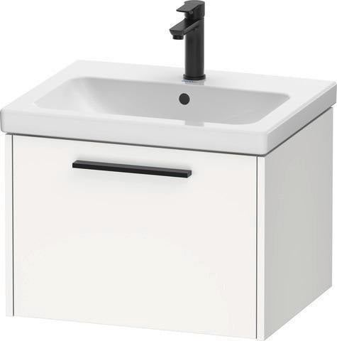Duravit D-Code 2.0 Waschtischunterbau 584 mm Weiß Matt mit Auszug und Chromgriff
