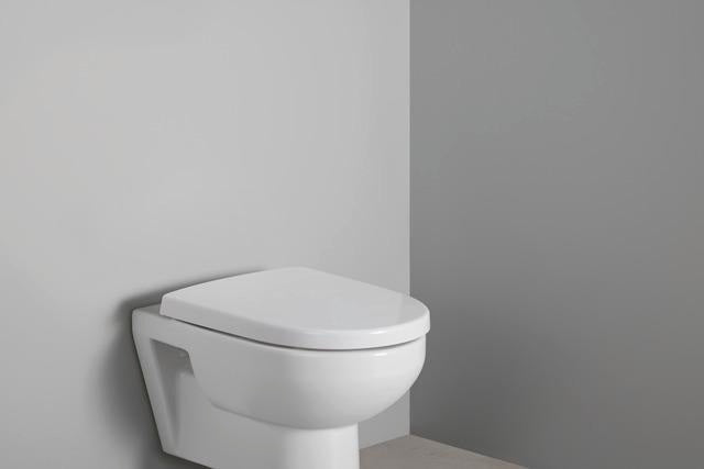 DURAVIT Univavo WC-Sitz D-Form tief 457 mm mit Absenkautomatik, abnehmbar, Edelstahl-Scharniere, Weiß
