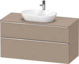 DURAVIT D-Neo Konsolenwaschtischunterbau 1200 mm Eiche Schwarz Matt mit Bronze Griff