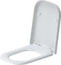 DURAVIT WC-Sitz Happy D.2 mit SoftClose Absenkautomatik, Edelstahl-Scharnieren, weiß, Duroplast