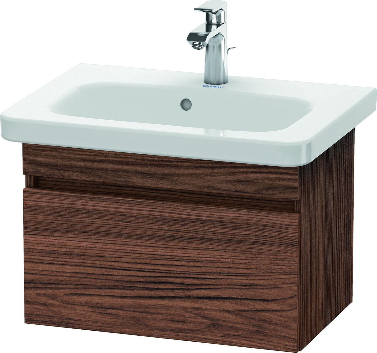 DURAVIT DuraStyle Waschtischunterbau wandhängend 580 mm betongrau matt mit Soft-Close-Auszug