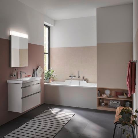 DURAVIT D-Code Glashalter mit Glas links in Chrom – Wandmontage, verchromt, inkl. Befestigungsmaterial