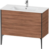 Duravit XViu Waschtischunterbau bodenstehend 1010 mm, 2 Auszüge, weiß matt, Tip-On