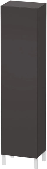 Duravit L-Cube Hochschrank 500 mm graphit matt – 1 Tür, links, wandhängend, Soft-Close