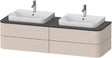 DURAVIT Happy D.2 Konsolenwaschtischunterbau 1600 mm mit 4 Schubkästen, Tip-On & LED