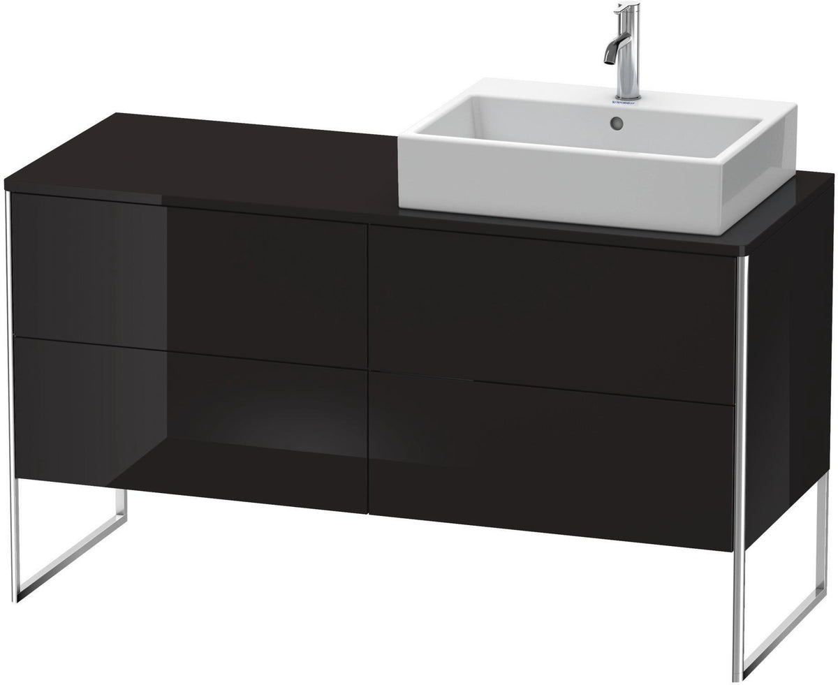 DURAVIT XSquare Waschtischunterbau betongrau matt 1400 mm mit 4 Auszügen