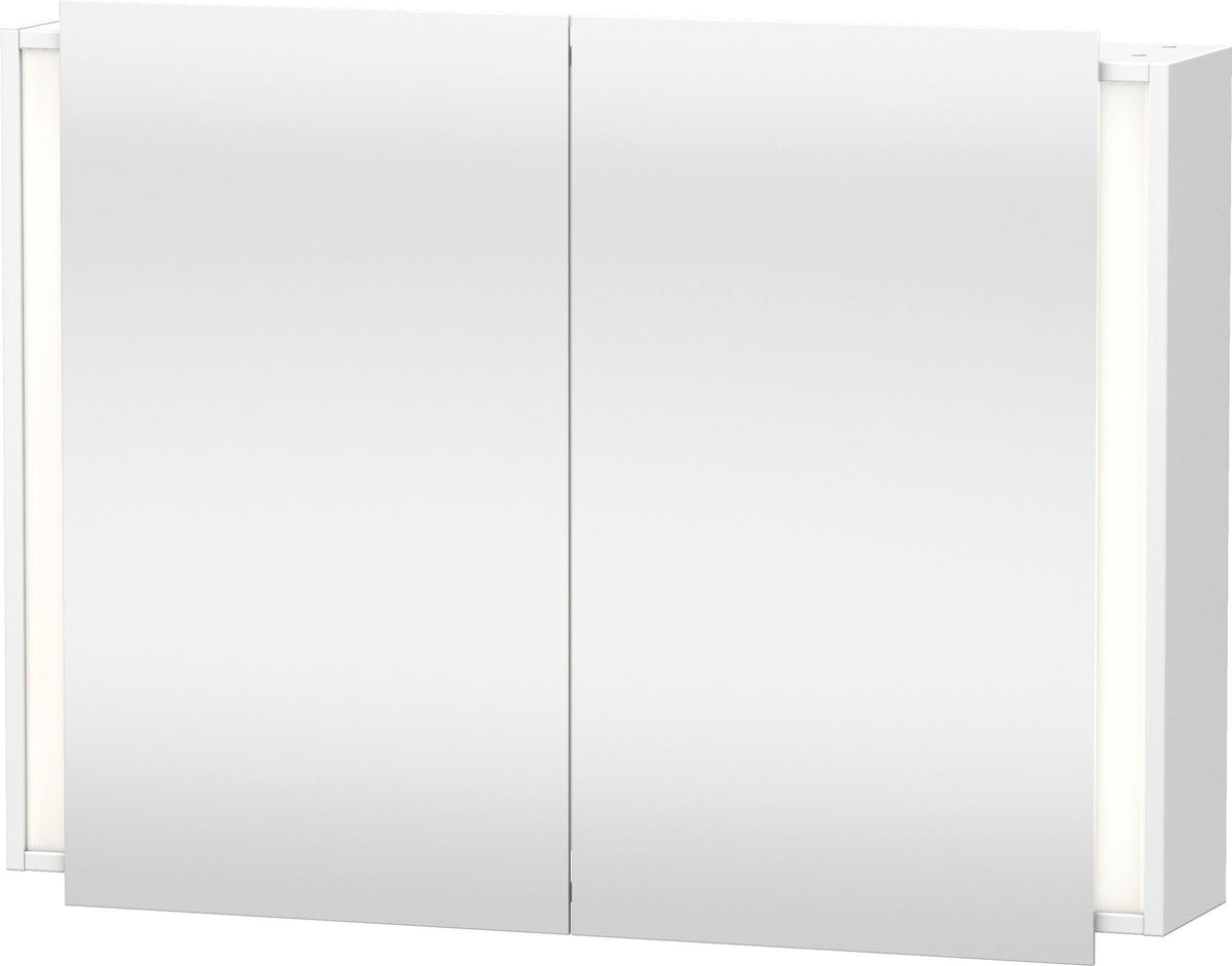 Duravit Ketho Spiegelschrank 1000 mm weiß matt – LED, Sensorschalter, 2 Türen