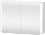 Duravit Ketho Spiegelschrank 1000 mm weiß matt – LED, Sensorschalter, 2 Türen