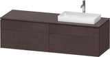 Duravit L-Cube Waschtischunterbau 1620 mm taupe supermatt mit Tip-On Technik und Soft-Close