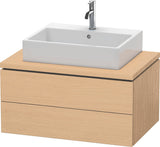 DURAVIT L-Cube Konsolenwaschtischunterbau 820 mm betongrau matt mit 2 Schubkästen