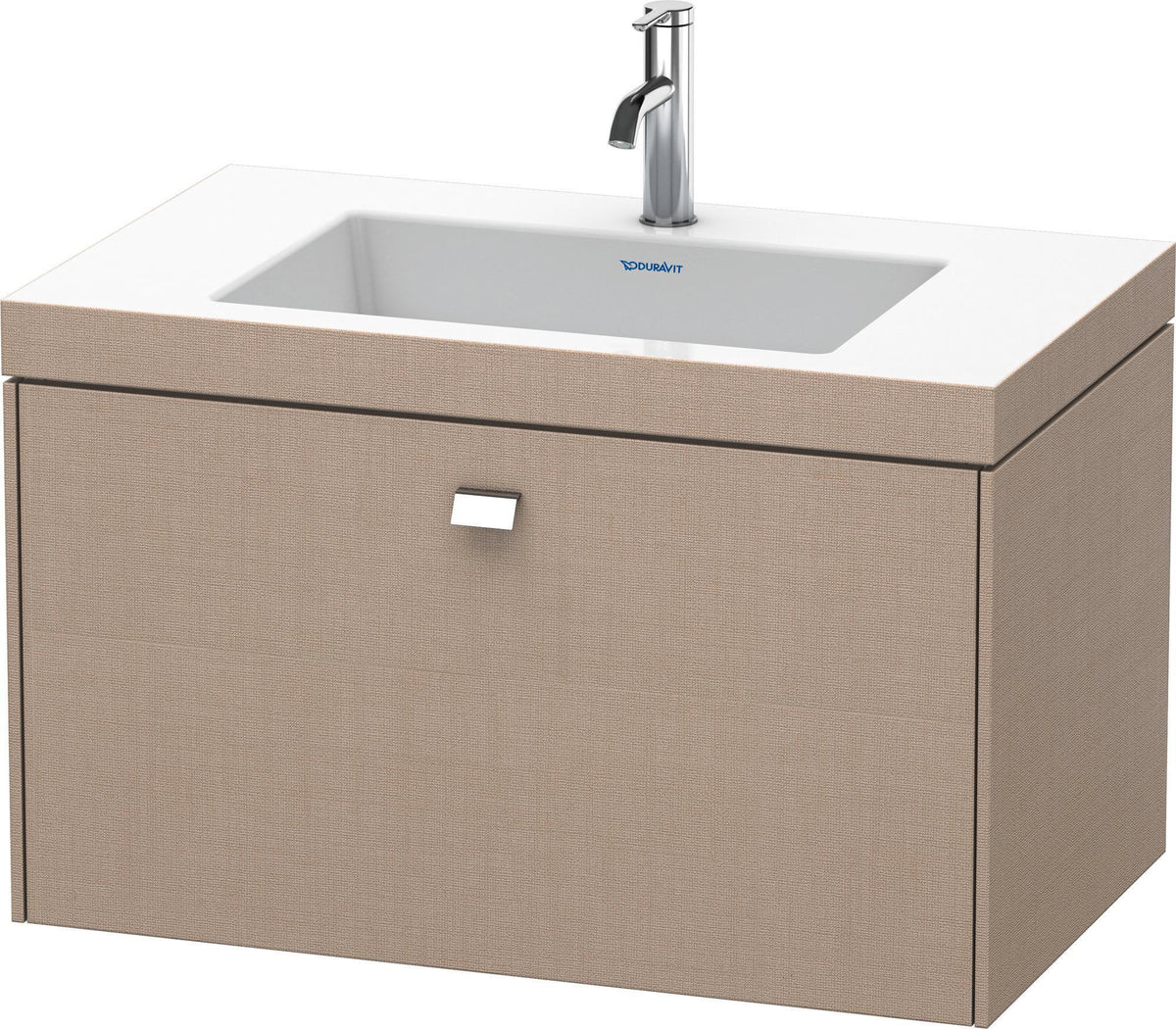 DURAVIT Brioso c-bonded Waschtischset 800 mm mit Unterschrank, 1 Auszug, betongrau matt