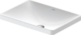 DURAVIT D-Neo Einbauwaschtisch 600 mm Weiß mit WonderGliss – ohne Überlauf & Hahnloch