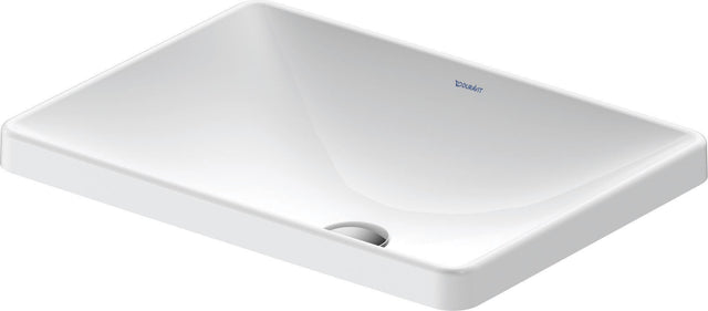DURAVIT D-Neo Einbauwaschtisch 600 mm Weiß mit WonderGliss – ohne Überlauf & Hahnloch