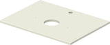 DURAVIT Sivida Konsole 680x500 mm, 1 Ausschnitt, DuroCast Smooth, Weiß – Wandkonsole mit Ablage links und rechts